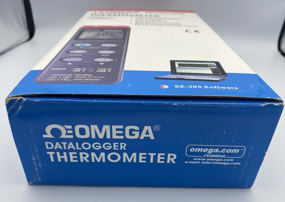 Omega Working HH306/306A Data Logger Thermometer In Box