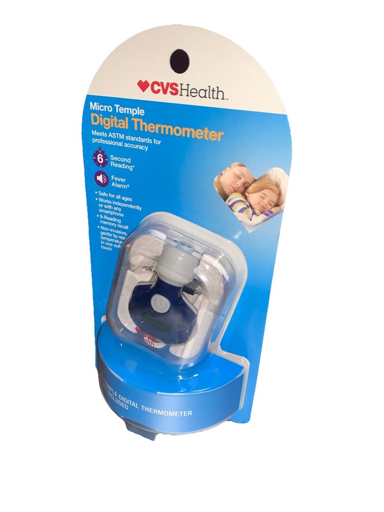Micro Temple Digital Thermometer with 6 second reading