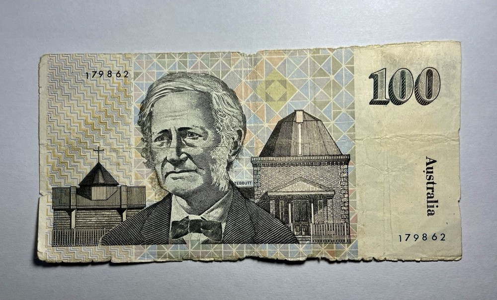 RARE ERROR 1985  $100 Paper Note_Fraser & Johnston_Missing prefix & Dropped ONE