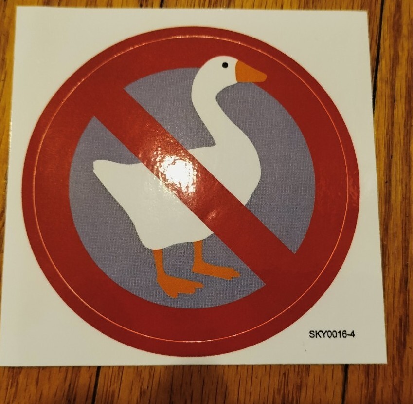 Untitled Goose Game Map, Instruction Booklet And Sticker