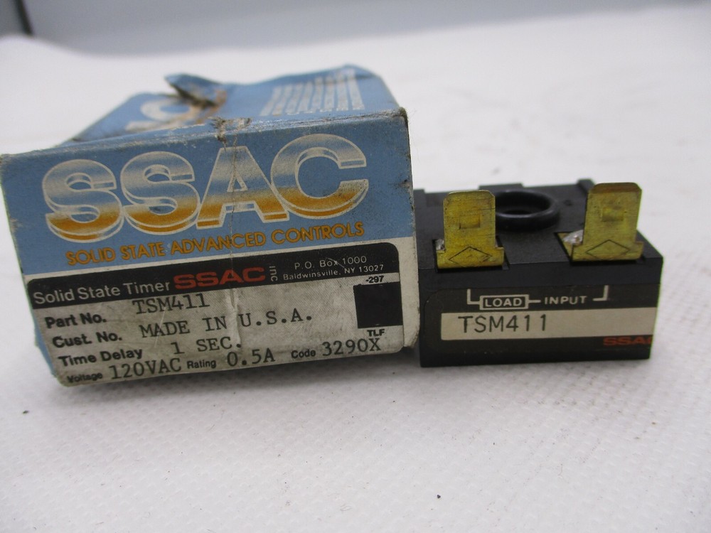 NEW SSAC TCM411 SOLID STATE TIMER RELAY