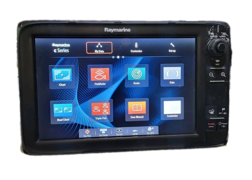 Raymarine E70014 C127 Chart Plotter Multi-Function Display Sonar MFD Fishfinder