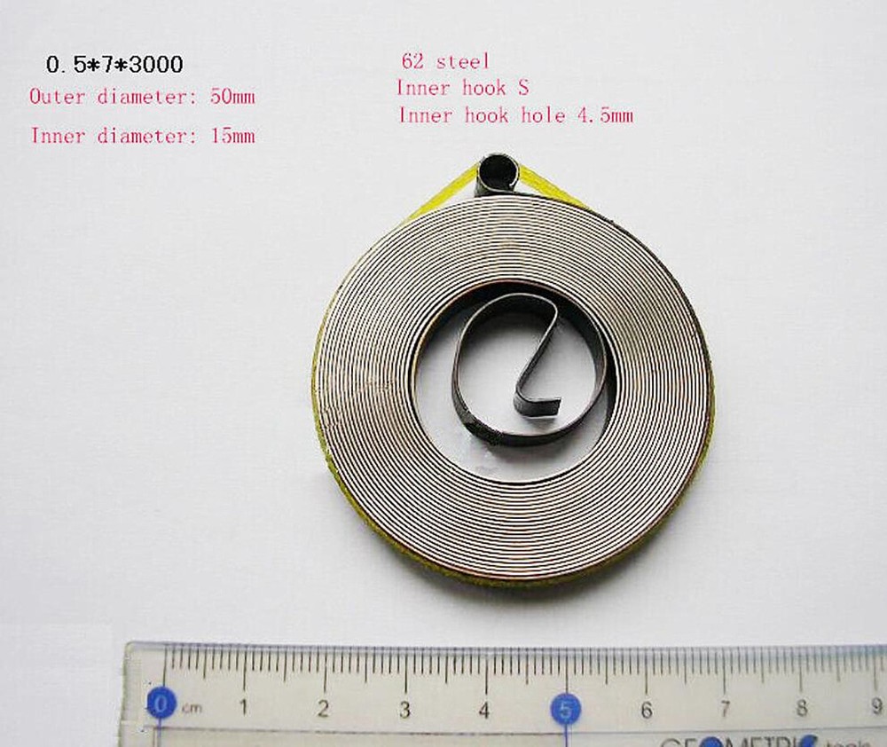 Milling Machine Part Spring Bench Swirl Spring For Drilling Milling Grinder Tool