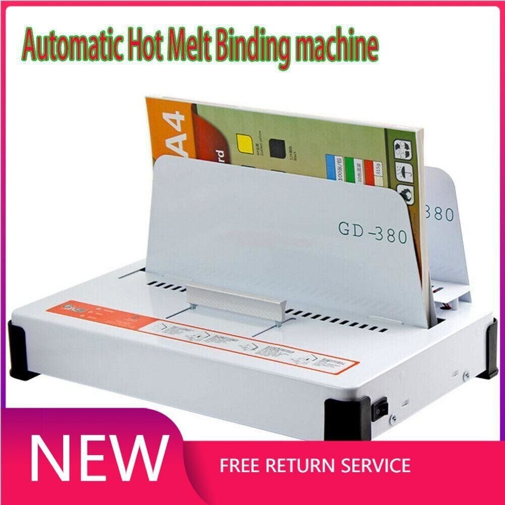 GD380 Automatic Hot Melt Binding machine A3 A4 A5 Book Envelope Binder 220V
