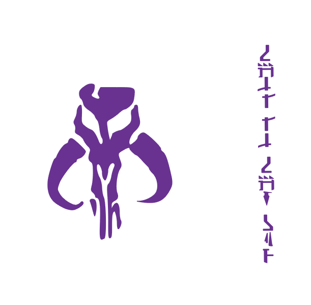High Quality Mandalorian Chest and Shoulder Armor Decal