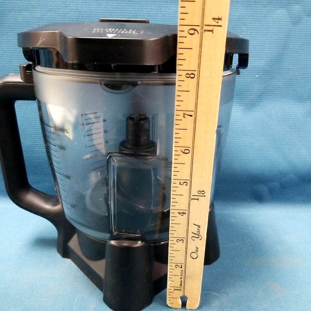 Ninja Round Replacement 64oz Food Processor Bowl Attachment W/Lid & Blade