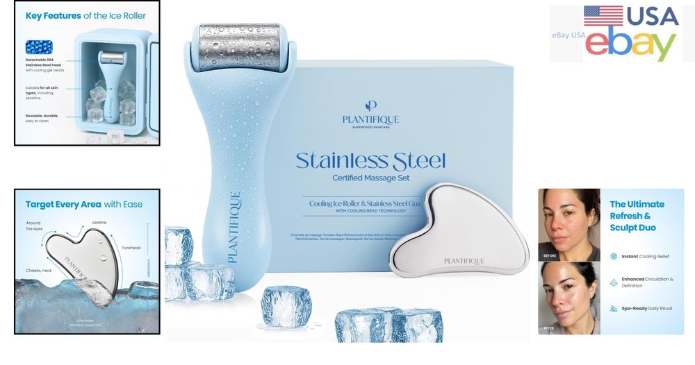 Complete Skin Care Massage Tools Set for Improved Circulation and Cooling Relief