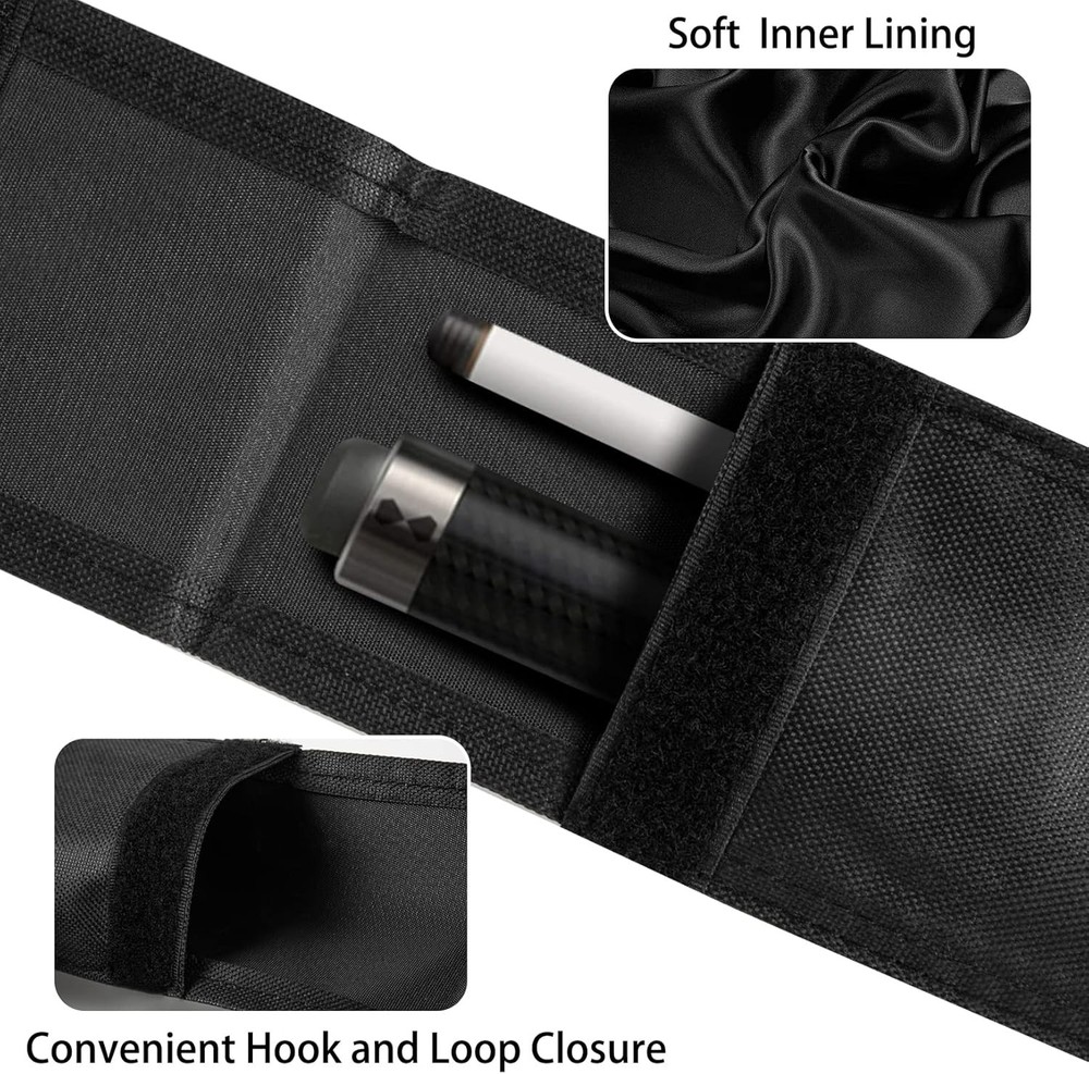 Pool Cue Case, Stick Case for 1/2 Billiard One Size, Black