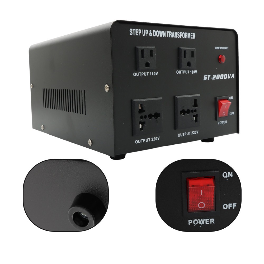 LABLT Voltage Converter Transformer 2000W Step Up/Down 110-120V To/From 220-240V
