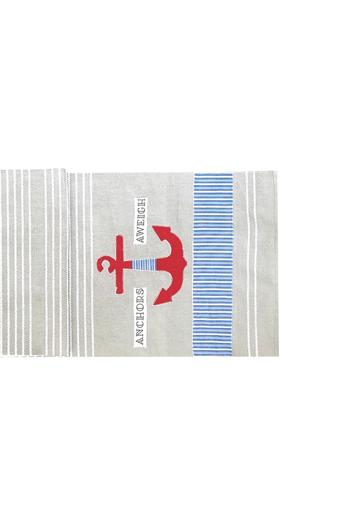 Anchor Stripe Dining Table Runner