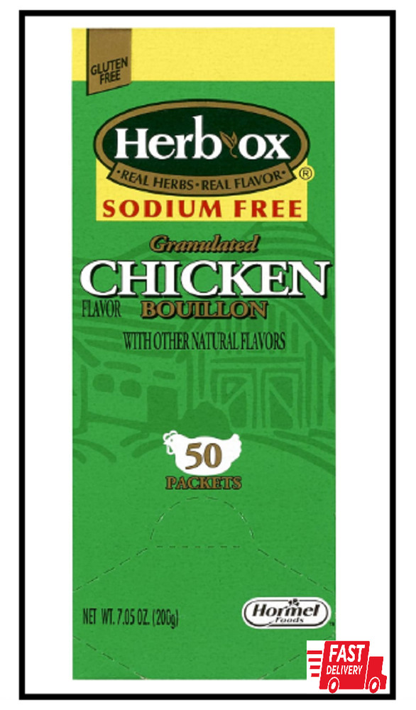 Herb-Ox Bouillon Bundle,`Beef And Chicken, 100 Total Packets