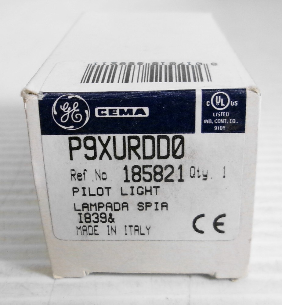 GE P9XURDD0 Pilot Light Red
