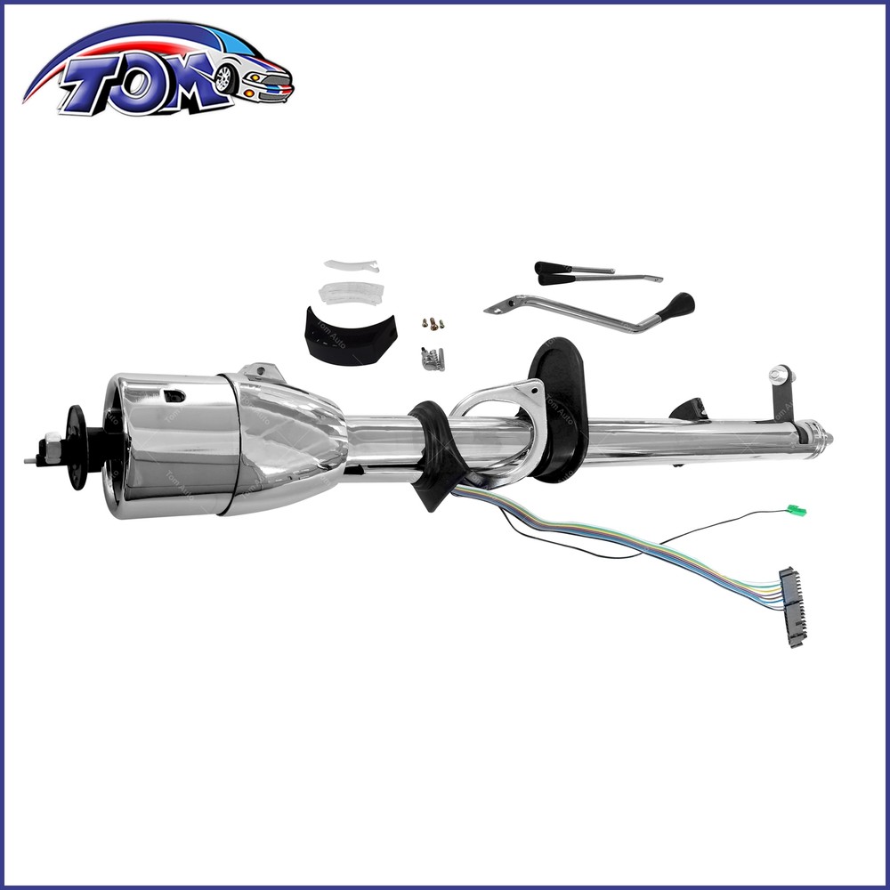 35" Tilt Steering Column Automatic W/O Key & Wheel Adapter Chrome