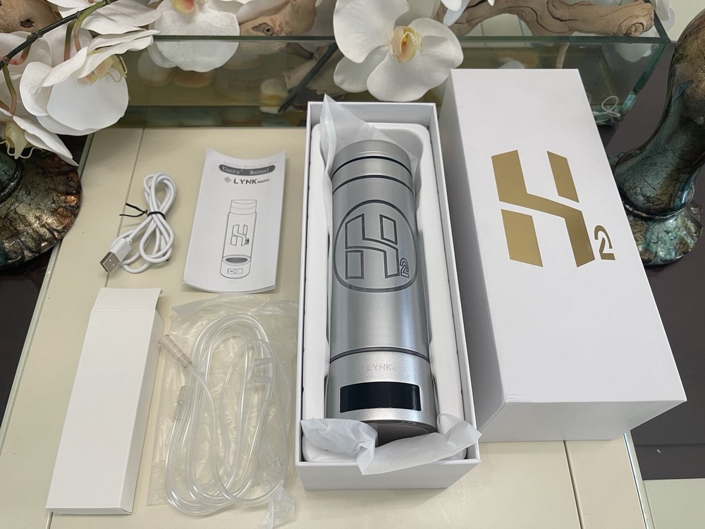 9000ppb Hydrogen H2 Water Bottle PORTABLE & DIGITAL Drink Cup + Inhaler