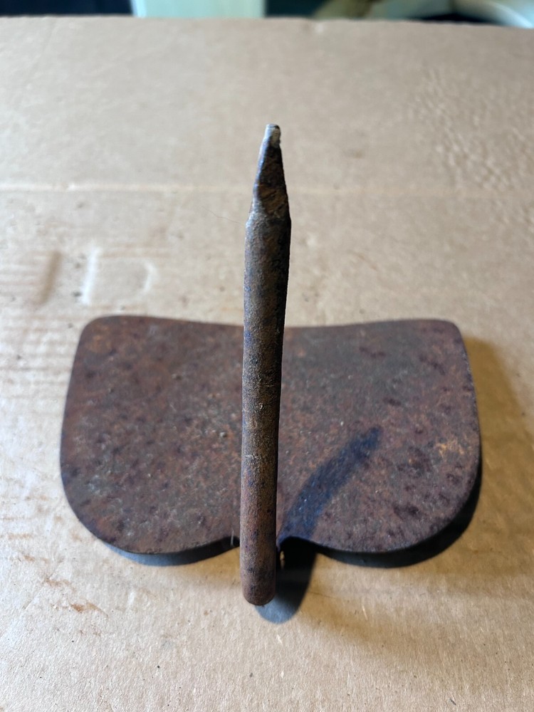Rustic Original Vintage Primitive Metal Hoe no handle