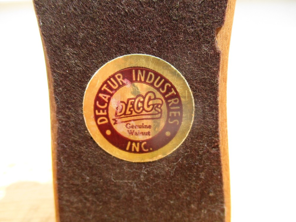 Vintage Decatur Pipe Rest Single Wood Walnut