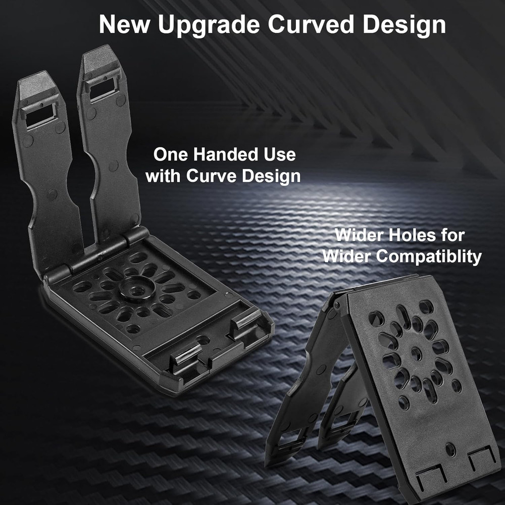 Molle Clips & Adapters for Vests, Holsters, Pouches - 2 Pack with Hardware