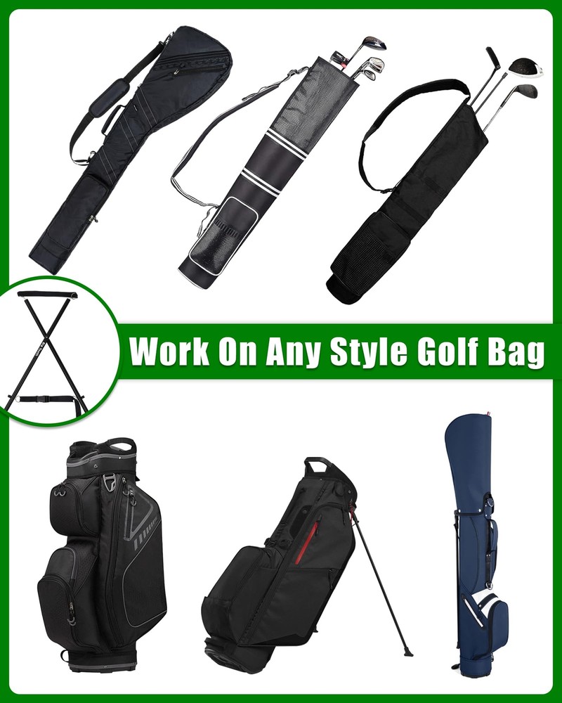 Lightweight Attachable Golf Bag Stand Portable Foldable Accessory Legs