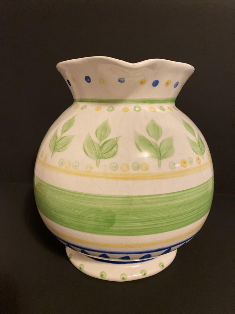 Decorative Ceramic Pitcher By Gibson Designs 8”