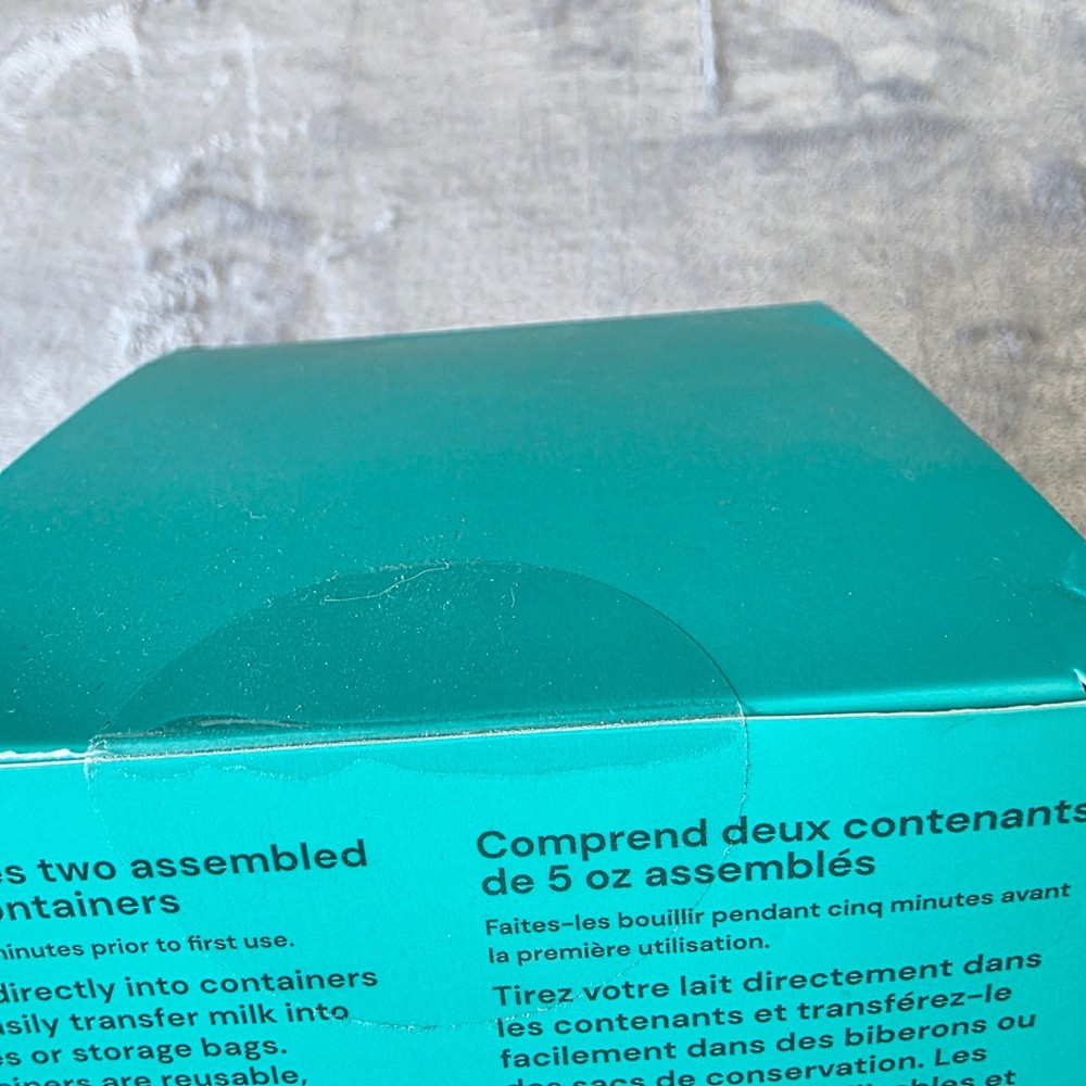 Willow Go- 2 Splashguard Containers 5oz 150ml -NEW