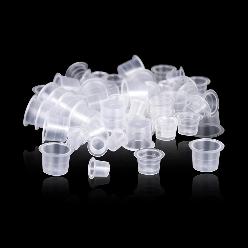 Professional Tattoo Ink Cups Set - Mixed Size Ink Caps
