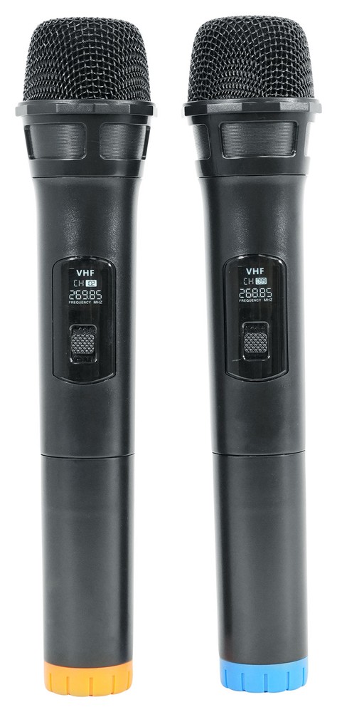 Technical Pro Dual 15" LED Karaoke Speakers+Bluetooth Amplifier+2) Wireless Mics