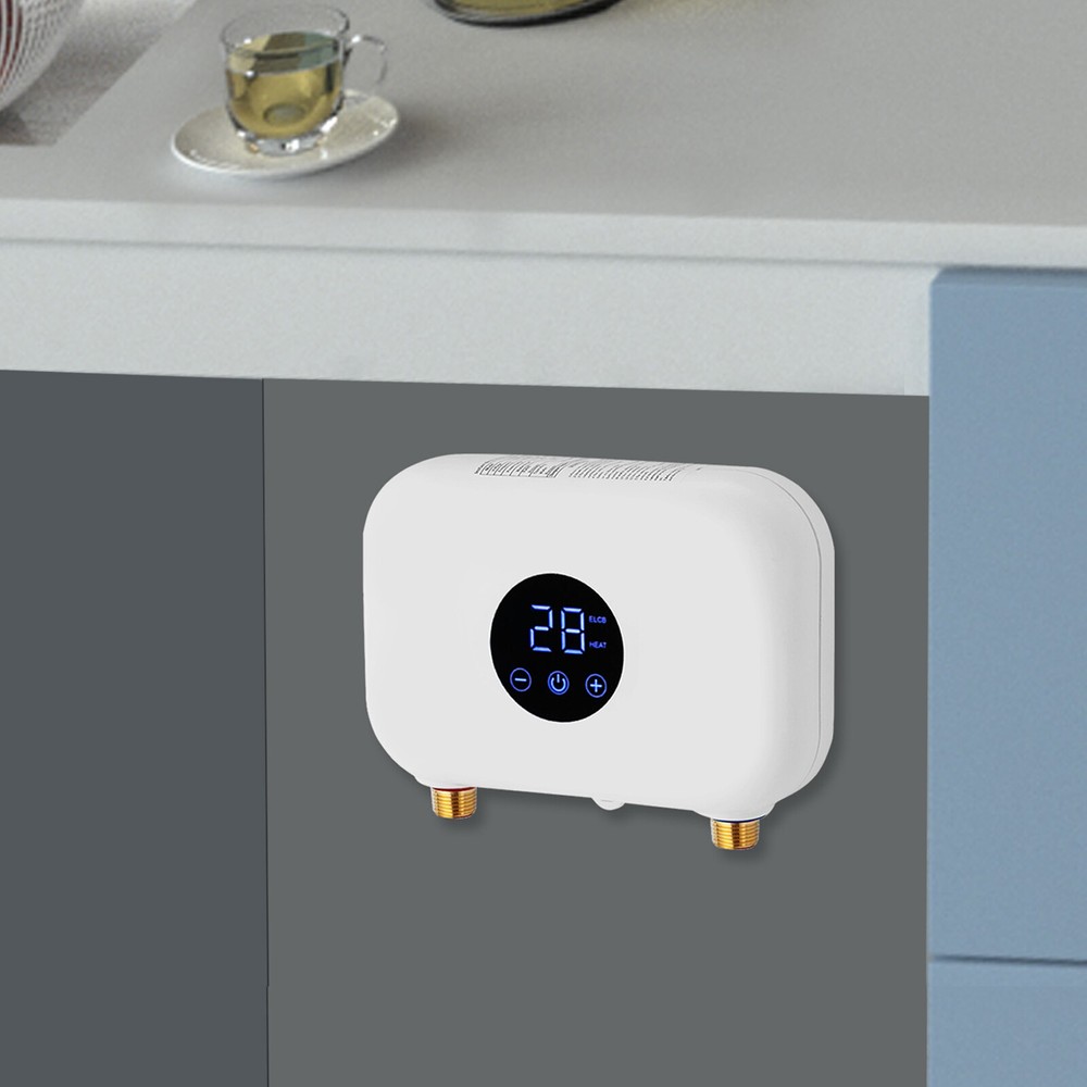 4500W Electric Hot Tankless Water Heater Mini Instant Heater Bathroom Kitchen US