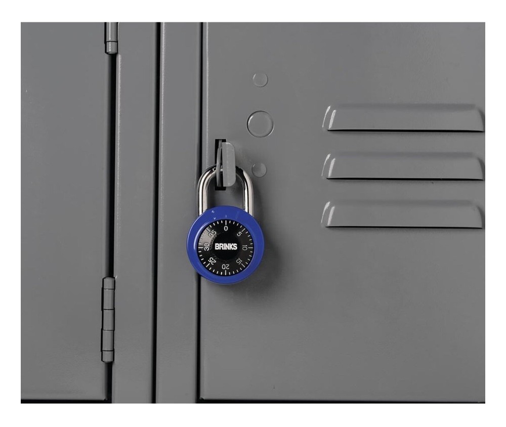 BRINKS 48mm Combination Lock Padlock 7/8 inch Standard Security • Blue