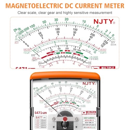 S471 Analog Pointer Multimeter, High Sensitivity Needle Meter Analog - Pointer