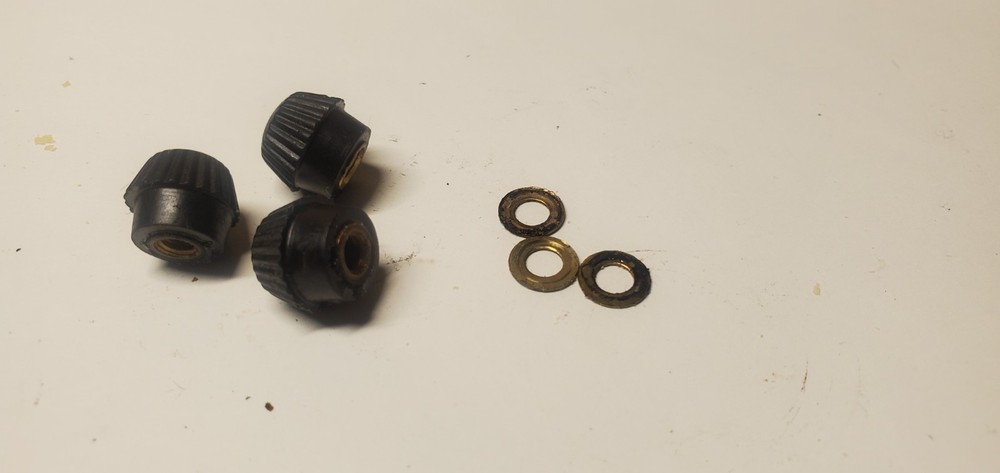 Vintage SINGER 221 Featherweight Sewing Machine Part wire nuts+washers