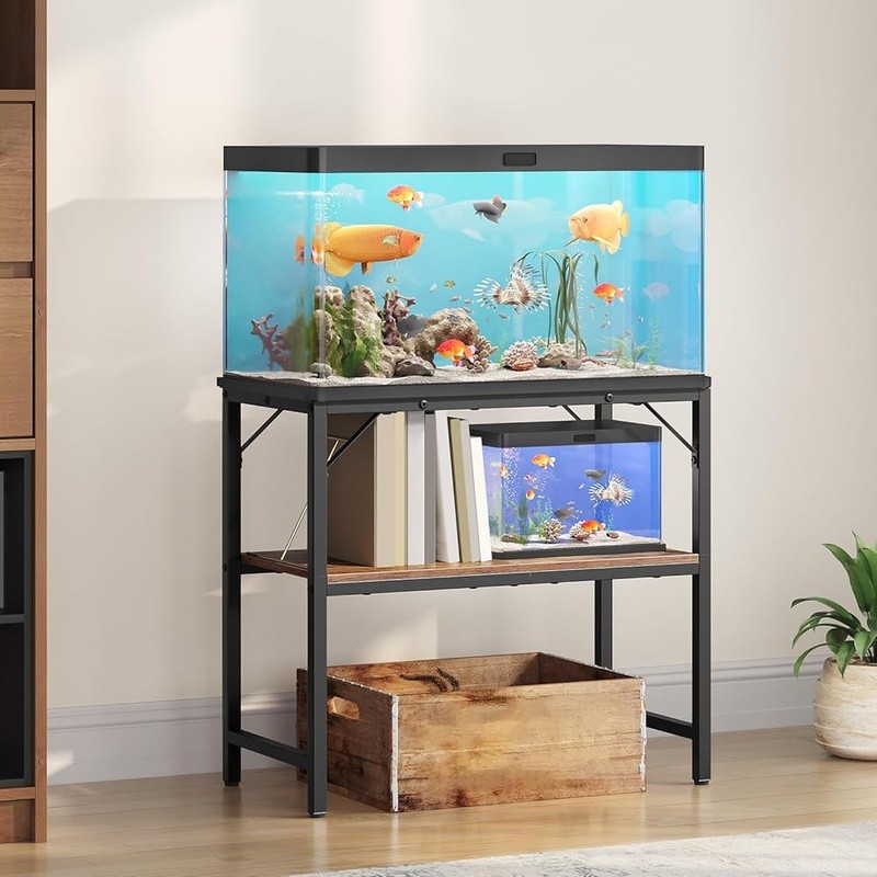 Durable Metal Aquarium Stand Fish Tanks Storage Rack Multi-functional Use