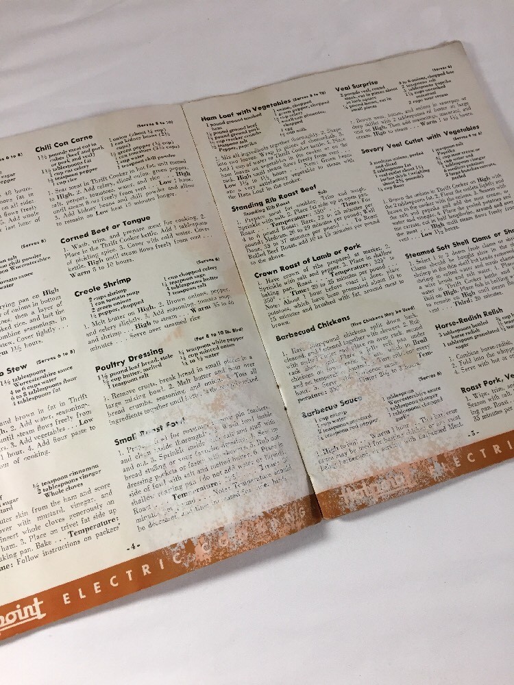 Hotpoint ~ Electric Cooking and Home Canning Book