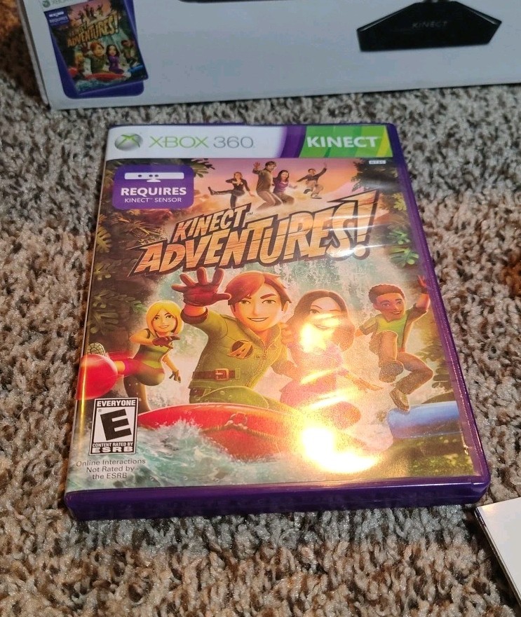 Microsoft Xbox 360 Kinect Motion Sensor 1414 Complete in Box CIB Tested