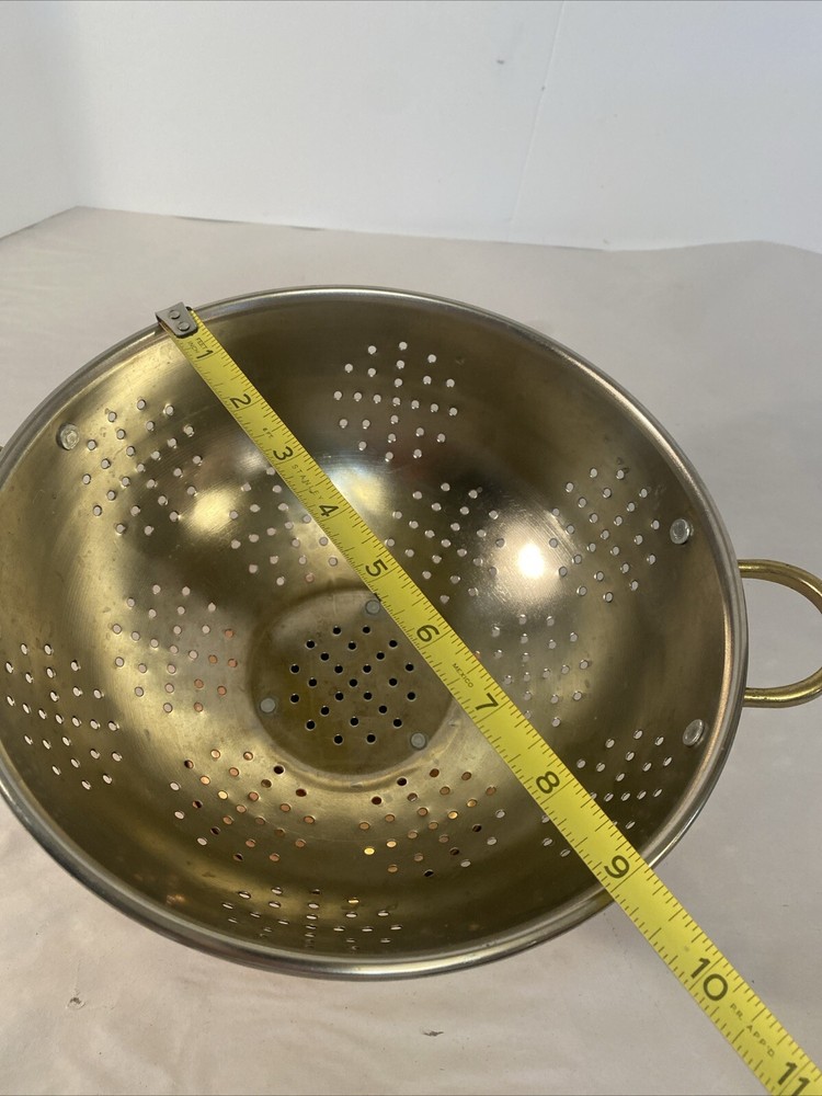 Himark Taiwan copper plated colander brass handles