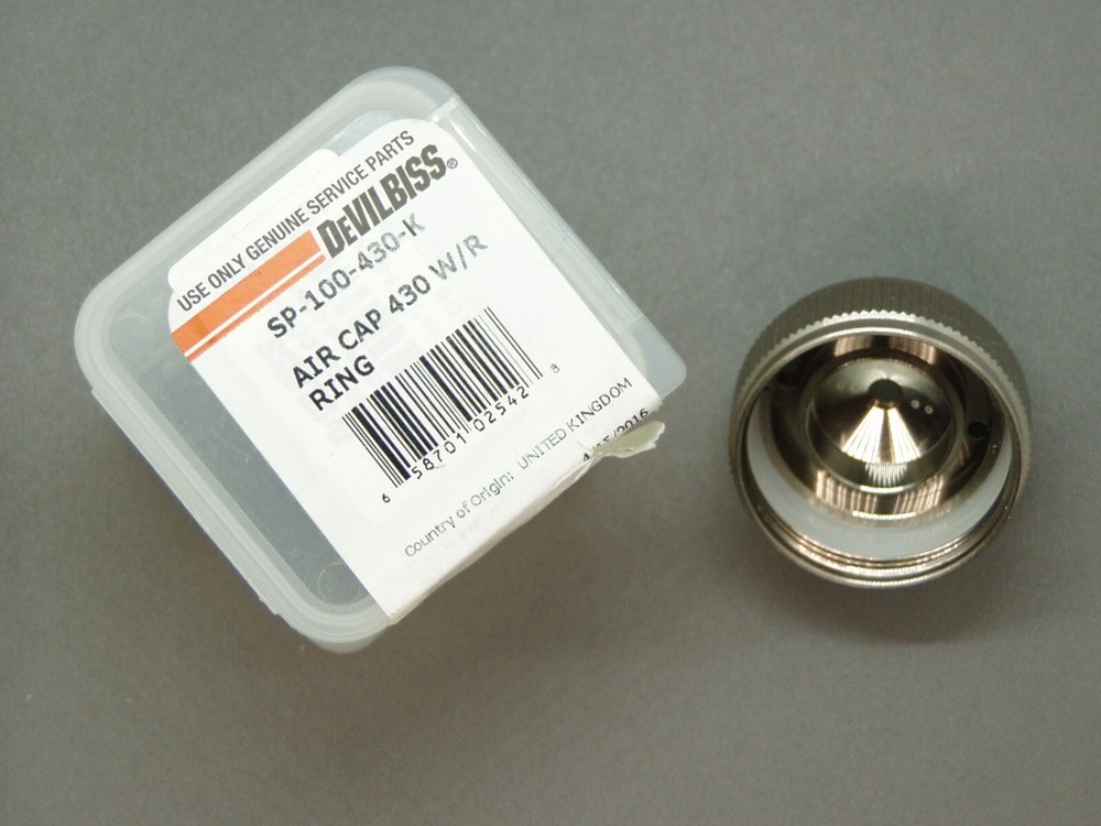 Devilbiss Compact SP-100-430-K, COM 430 Air Cap w/ Ret. Ring New Open Box