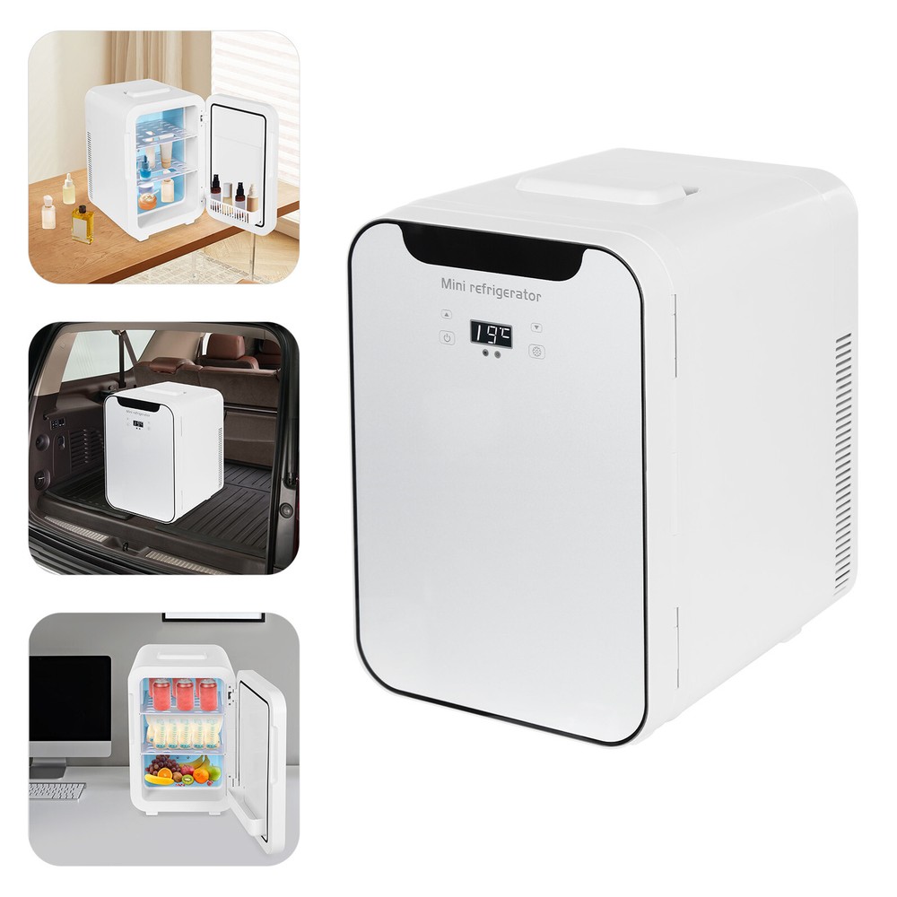 20L Multifunctional Mini Fridge Semiconductor Refrigeration Fridge Countertop US