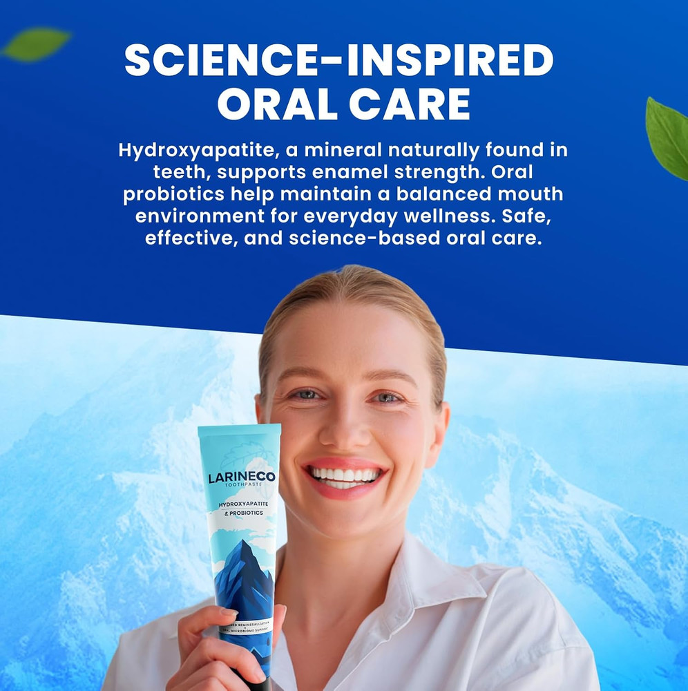 Larineco Nano Hydroxyapatite Toothpaste – Sulfate Free Remineralizing Toothpaste