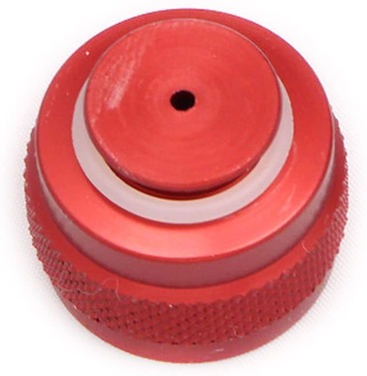Ninja Valve Thread Cap Protector-Red-Aluminum