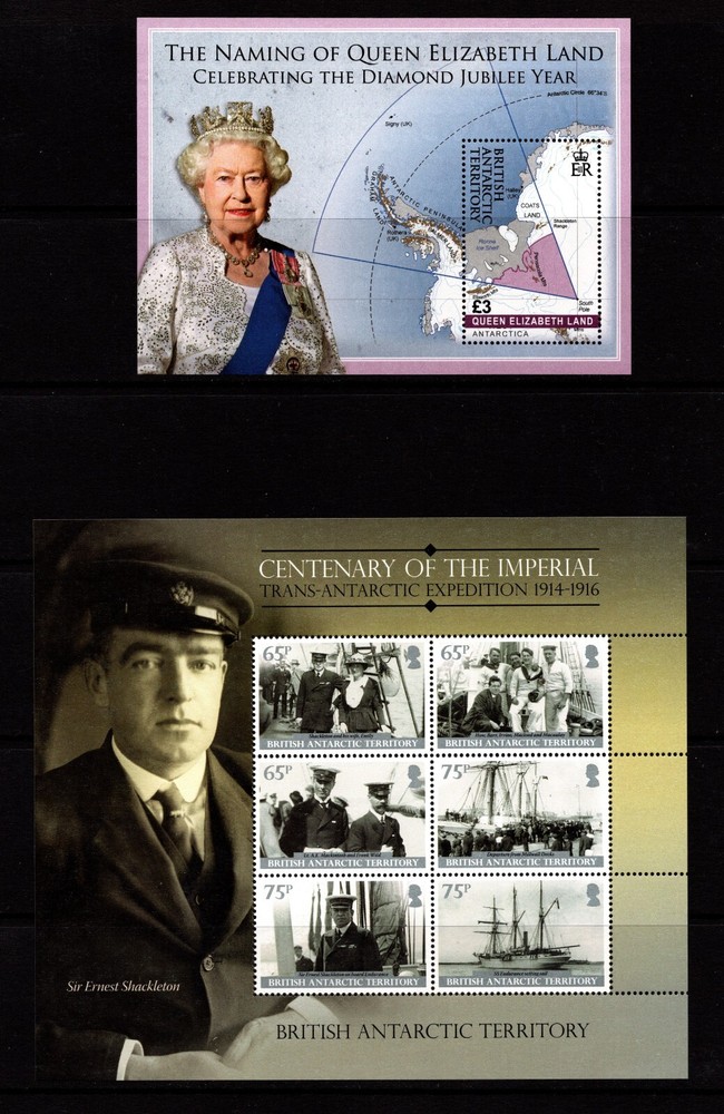BRITISH ANTARCTIC TERRITORY 2013 COMMEMORATIVES YEAR SET: 3 SETS + 2 M/S MNH
