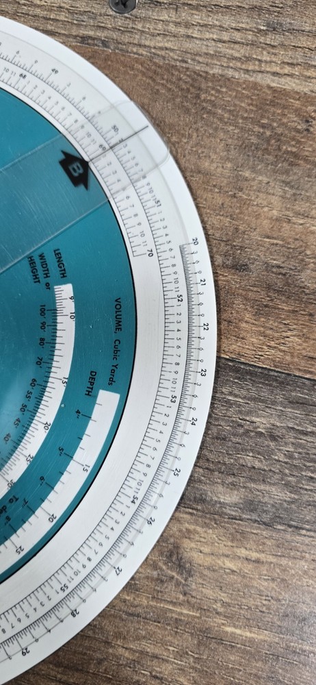 Emmett E “Z” Square Circular Calculator Pre Owned