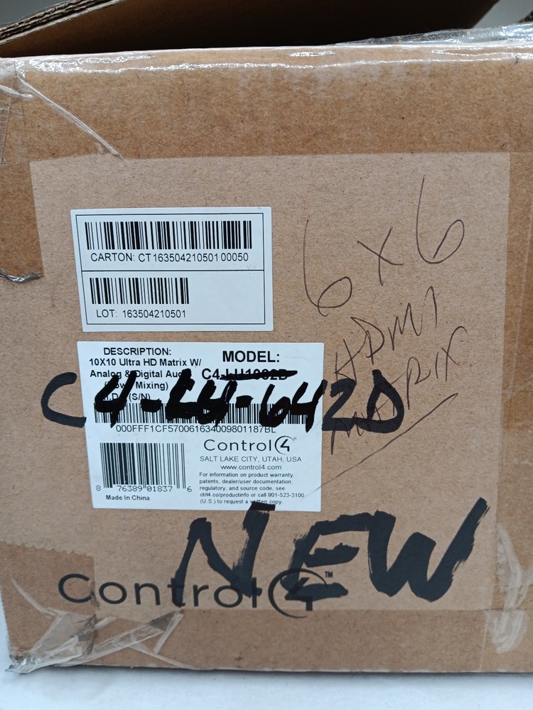 Control4 C4-LU642D Video Matrix With Down Mixing *Wrong Box*