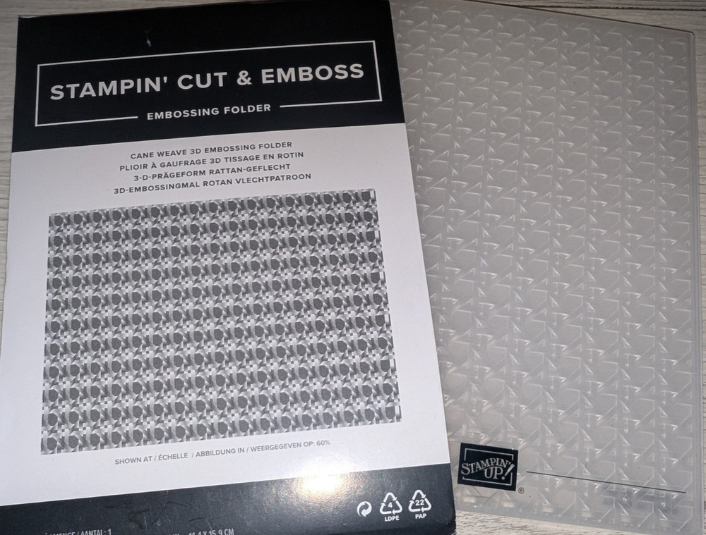 Stampin' Up! Cane Weave  3D Embossing Folder
