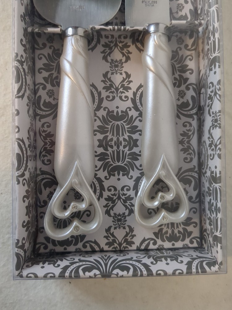 Stainless Knife and Server Acrylic Handles Cake Serving Set Wedding Tableware