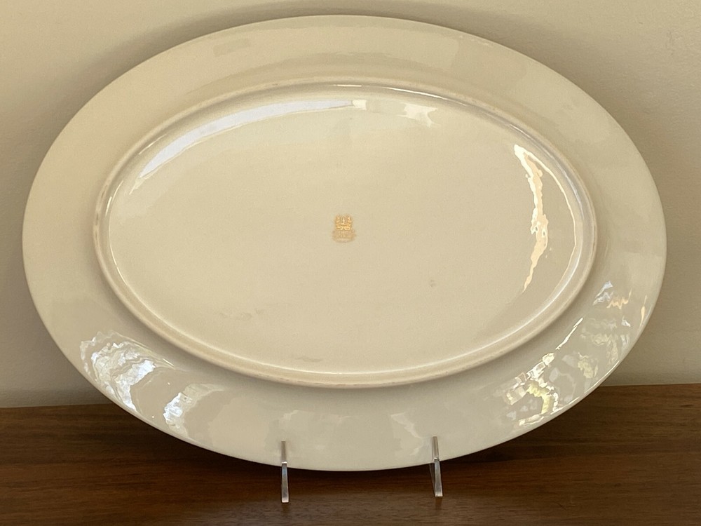 Lenox BLACK ROYALE 16” Oval Serving Platter: MINT
