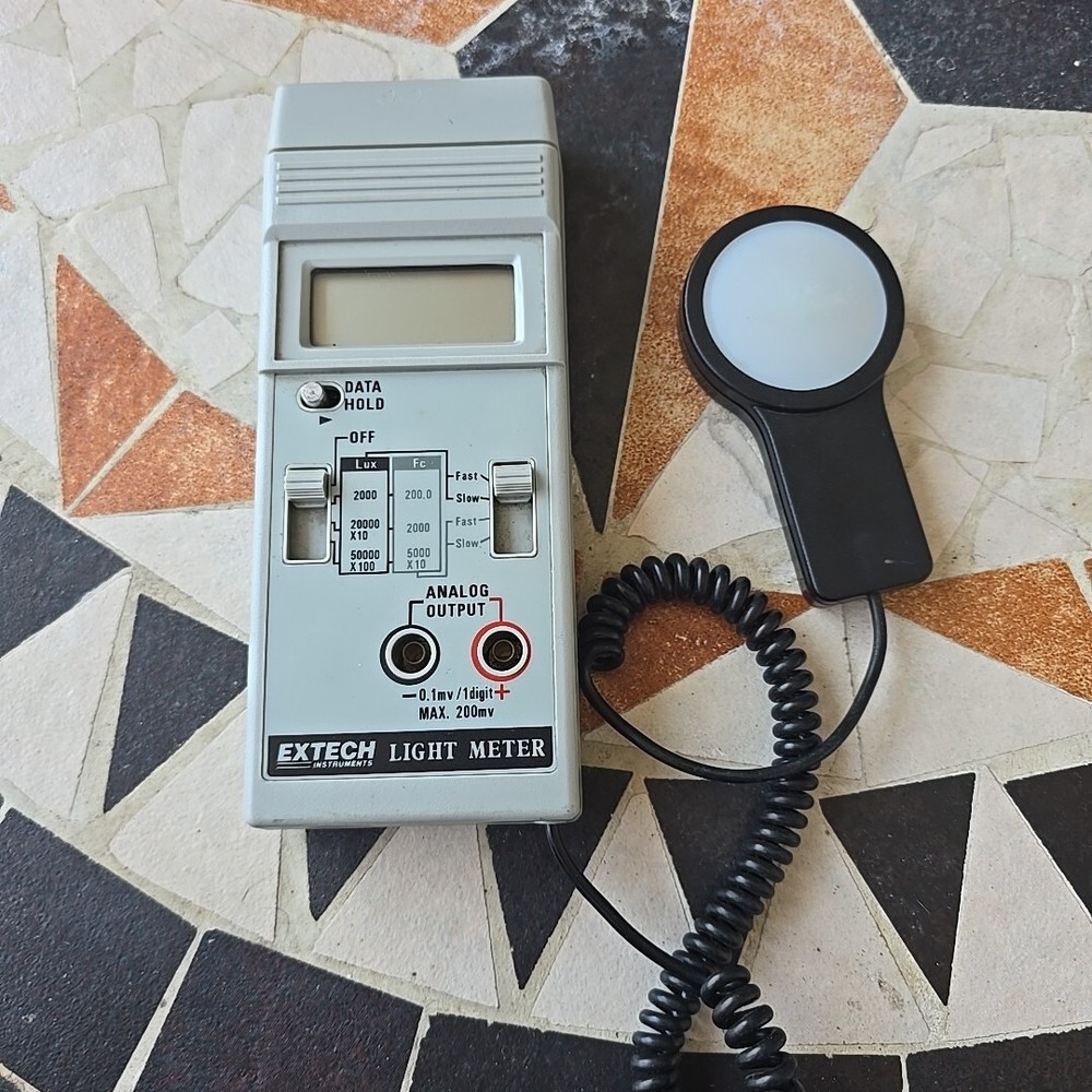 Extech Instruments Light Meter K80537 Tested Working Grey