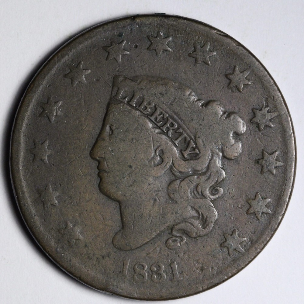 1831 Coronet Head Large Cent FINE E110 STUNN