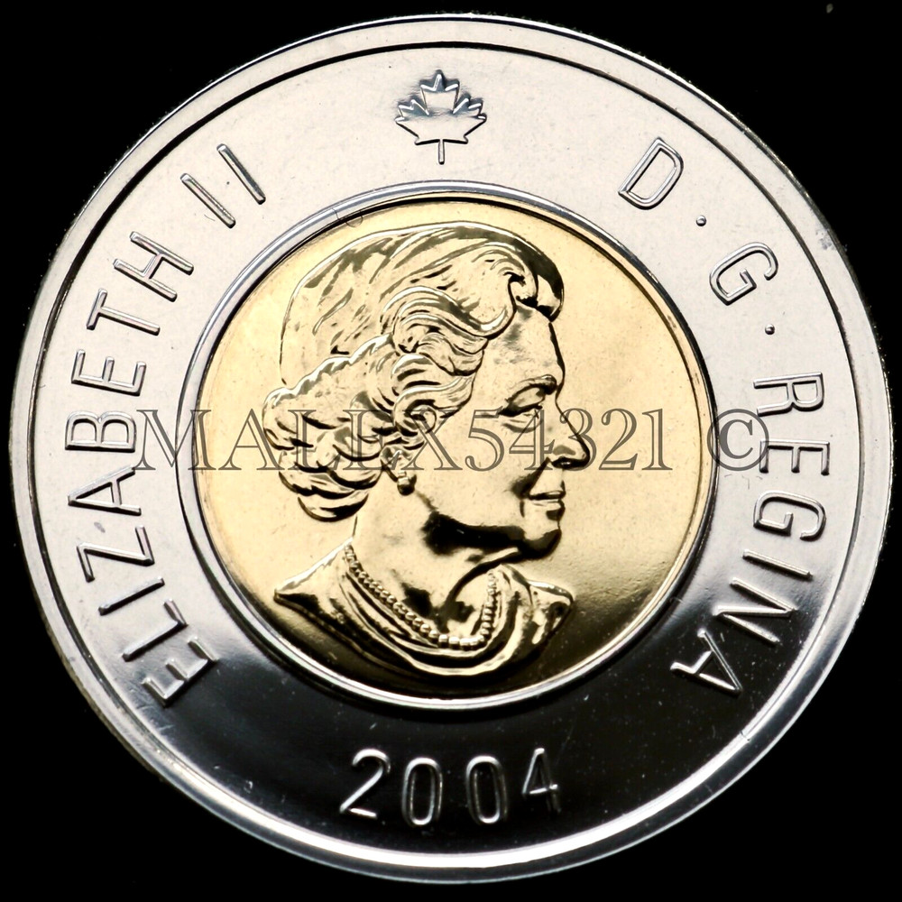 🇨🇦​ NICE 2004 CANADA 2 DOLLARS UNCIRCULATED FROM MINT SET