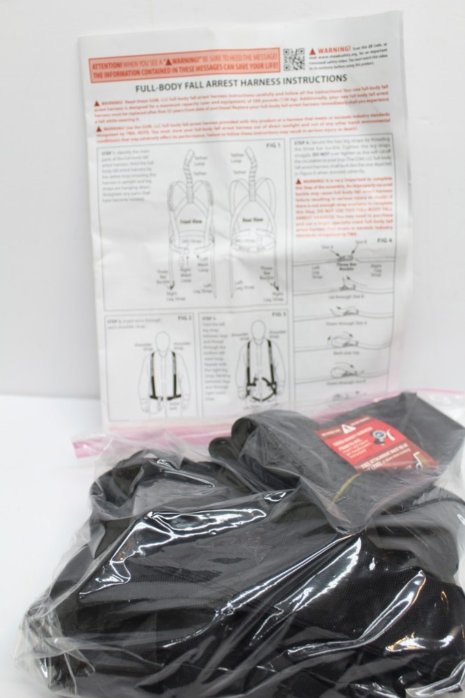 Muddy Outdoors Tree Stand Safety Harness Black  with Tree Tether Strap-New