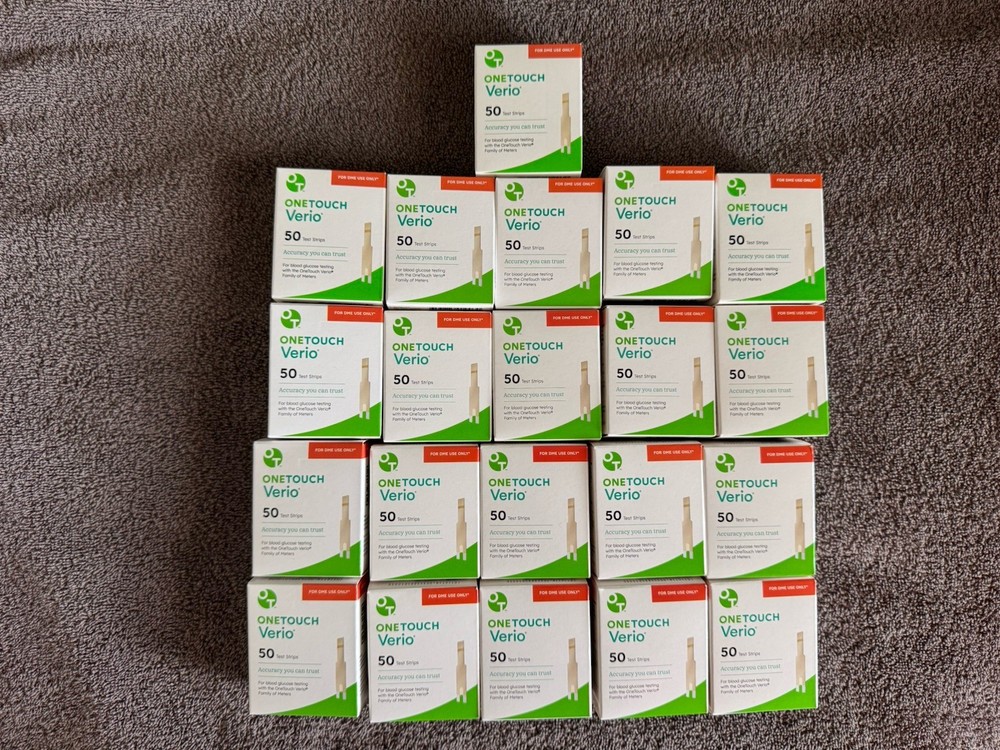21 Boxes One Touch Verio Test Strips exp. 2027