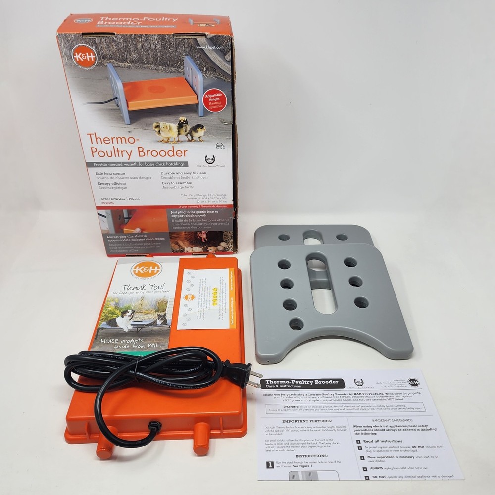 K&H Thermo-Poultry Brooder - Adjustable Height - Pre-owned - Tested - Very Good